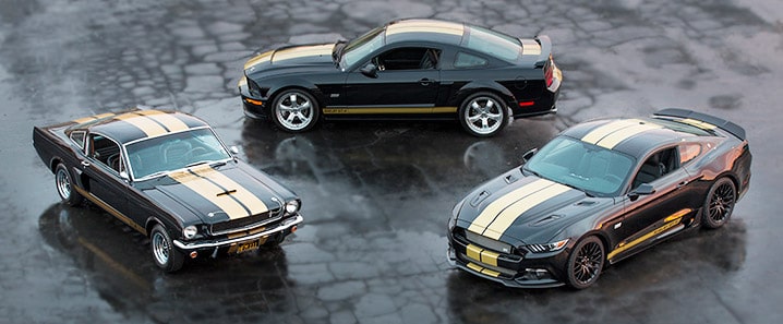 © Ford: Ford Mustang Shelby GT-H in schwarz-gold.Ford Mustang Shelby GT 350-H