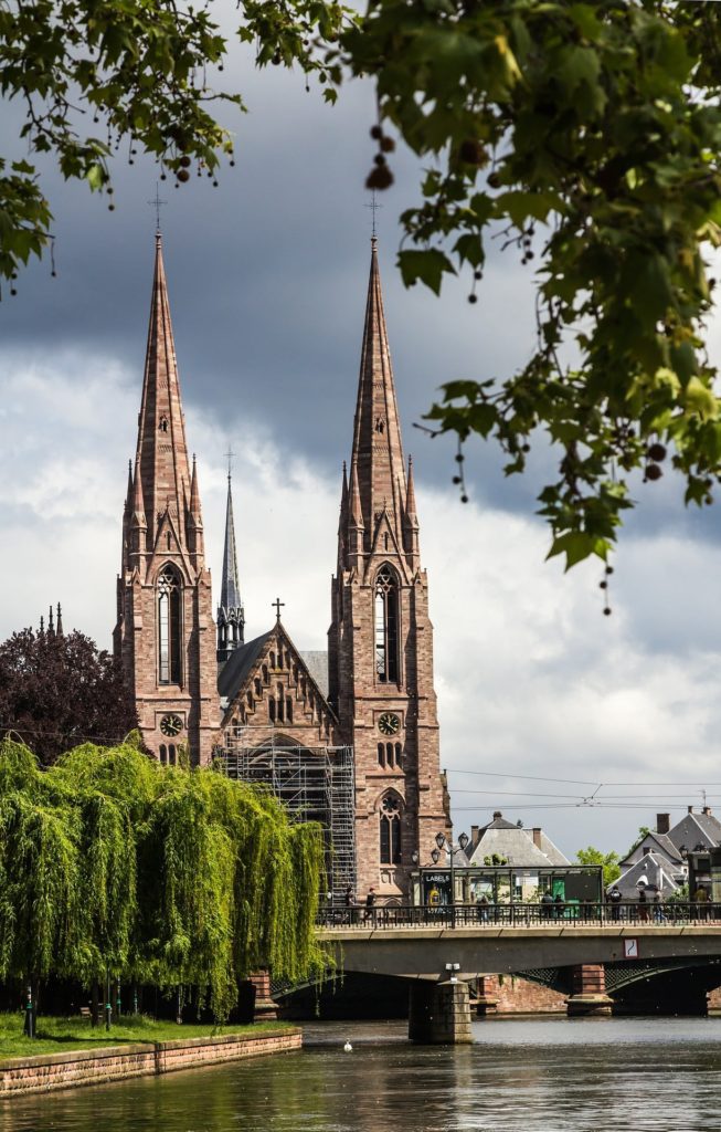 Die Paulskirche in Straßburg, Frankreich.
