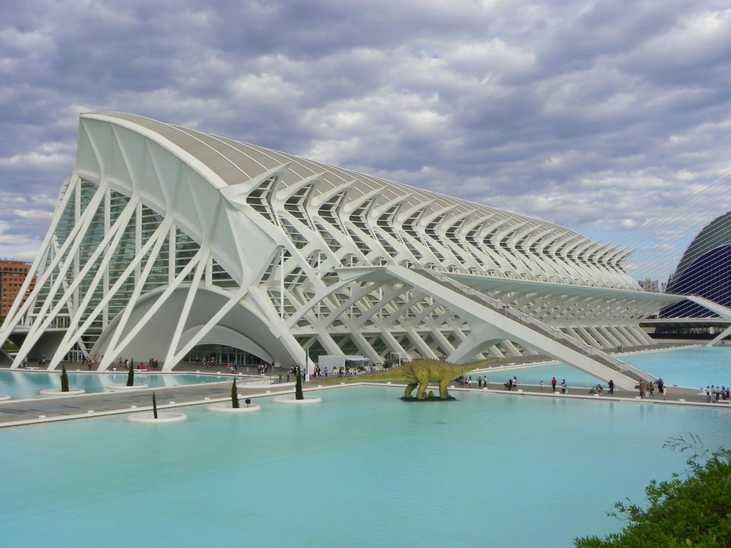 Ciudad de las Artes y de las Ciencias in Valencia, Spanien.