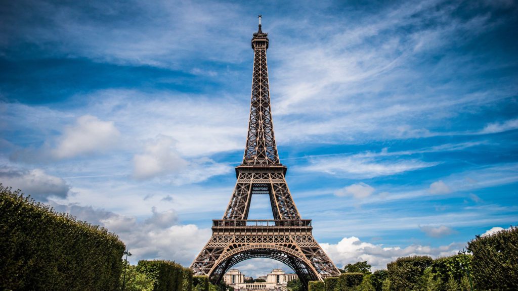 Der Eiffelturm in Paris, Frankreich.