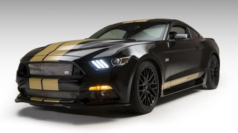 © Ford: Ford Mustang Shelby GT-H in schwarz-gold.