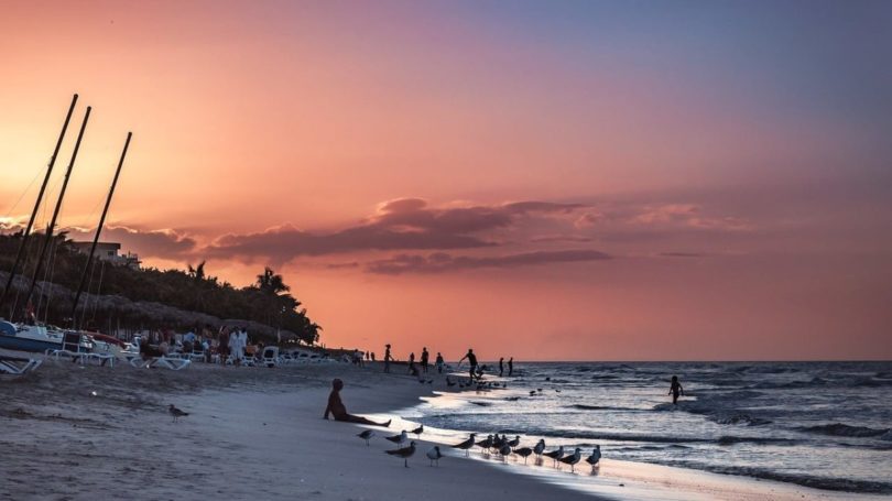 Sonnenuntergang am Strand von Mallorca