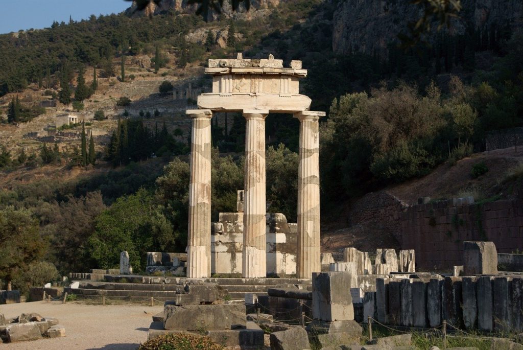 Die Ruinen von Delphi