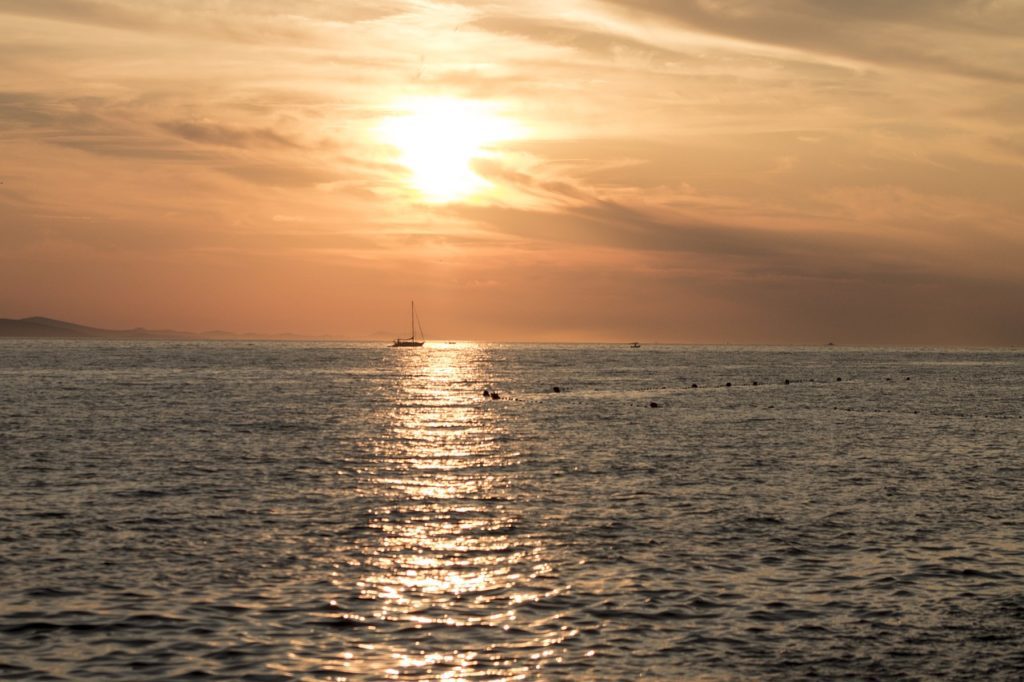 Sonnenuntergang in Zadar, Kroatien