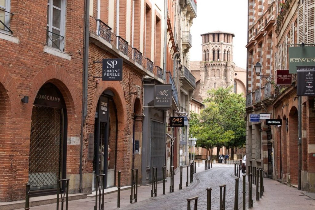 Gasse in der Innenstadt von Toulouse