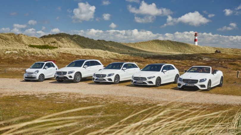 Immer das passende Auto zum Sommer: die „Strandflotte“ von Mercedes-Benz und Europcar auf Sylt